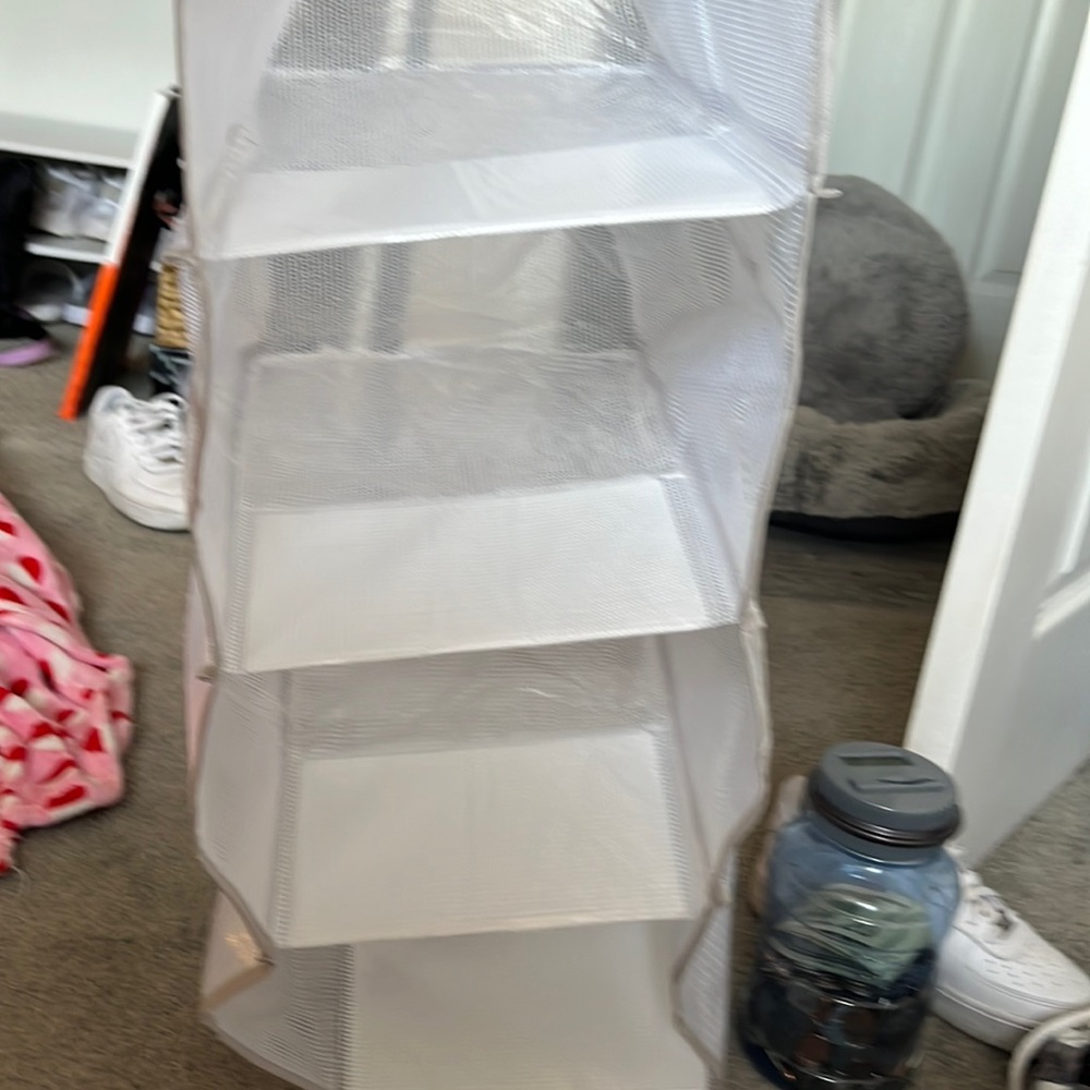 Clear closet, storage organizer